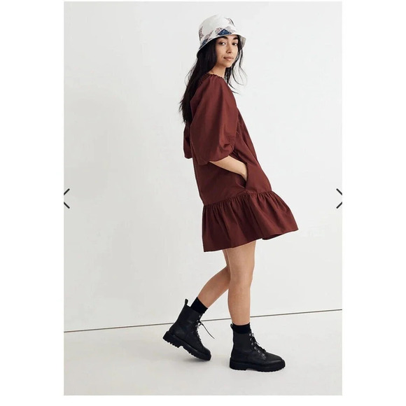 NWT MADEWELL- Poplin Mini Dress Sizes XS - Picture 4 of 9